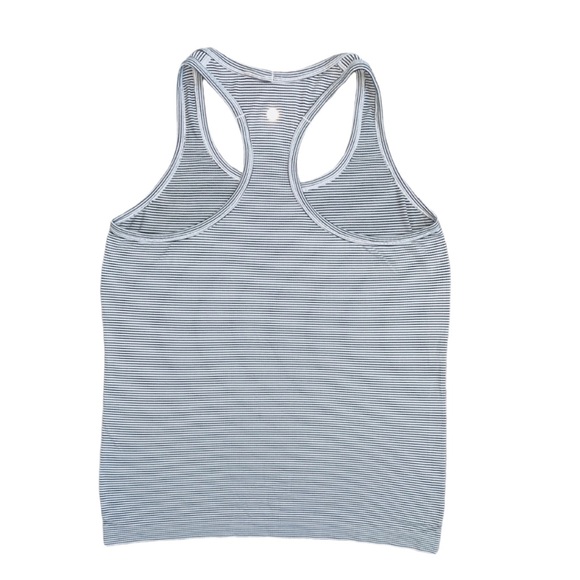 Lululemon Swiftly Tech Striped Black & White Tank Size 10 Workout Shirt Women’s - Picture 4 of 10